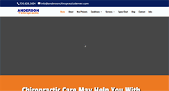 Desktop Screenshot of andersonchiropracticdenver.com