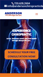 Mobile Screenshot of andersonchiropracticdenver.com